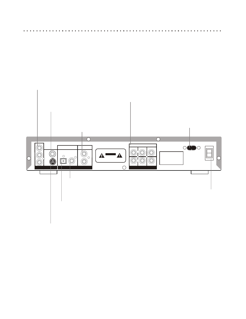 Back panel connectors, Connections on the back panel | CyberHome Entertainment CH-RDV 2000 User Manual | Page 12 / 46