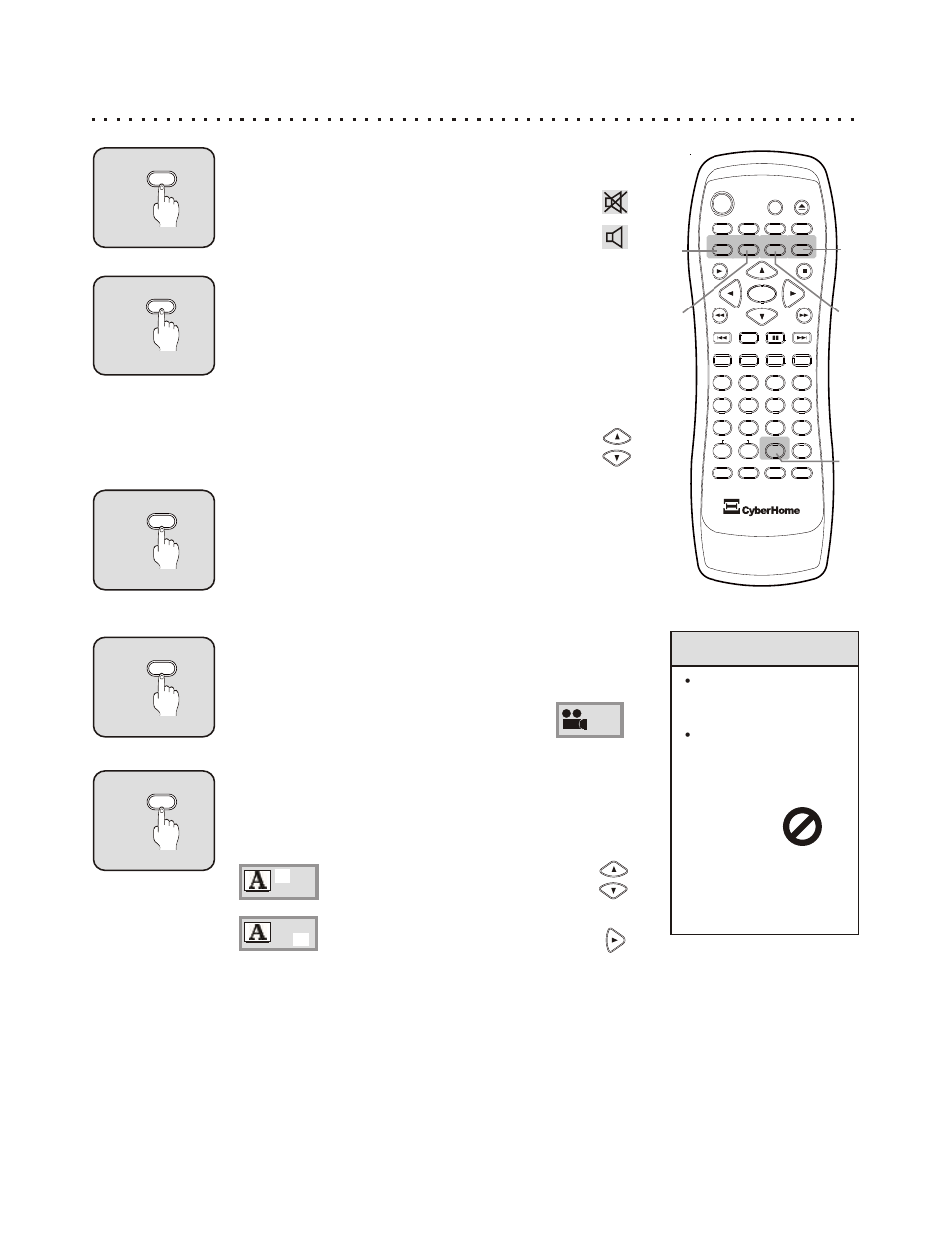 Cb a, More audio & video functions, Quick tips | Effect - bass, treble and 3d, Suspending audio with the mute button, Changing audio settings - audio button, Multi-angle support - angle button, Subtitle - explore subtitle languages | CyberHome Entertainment CH-RDV 2000 User Manual | Page 28 / 46