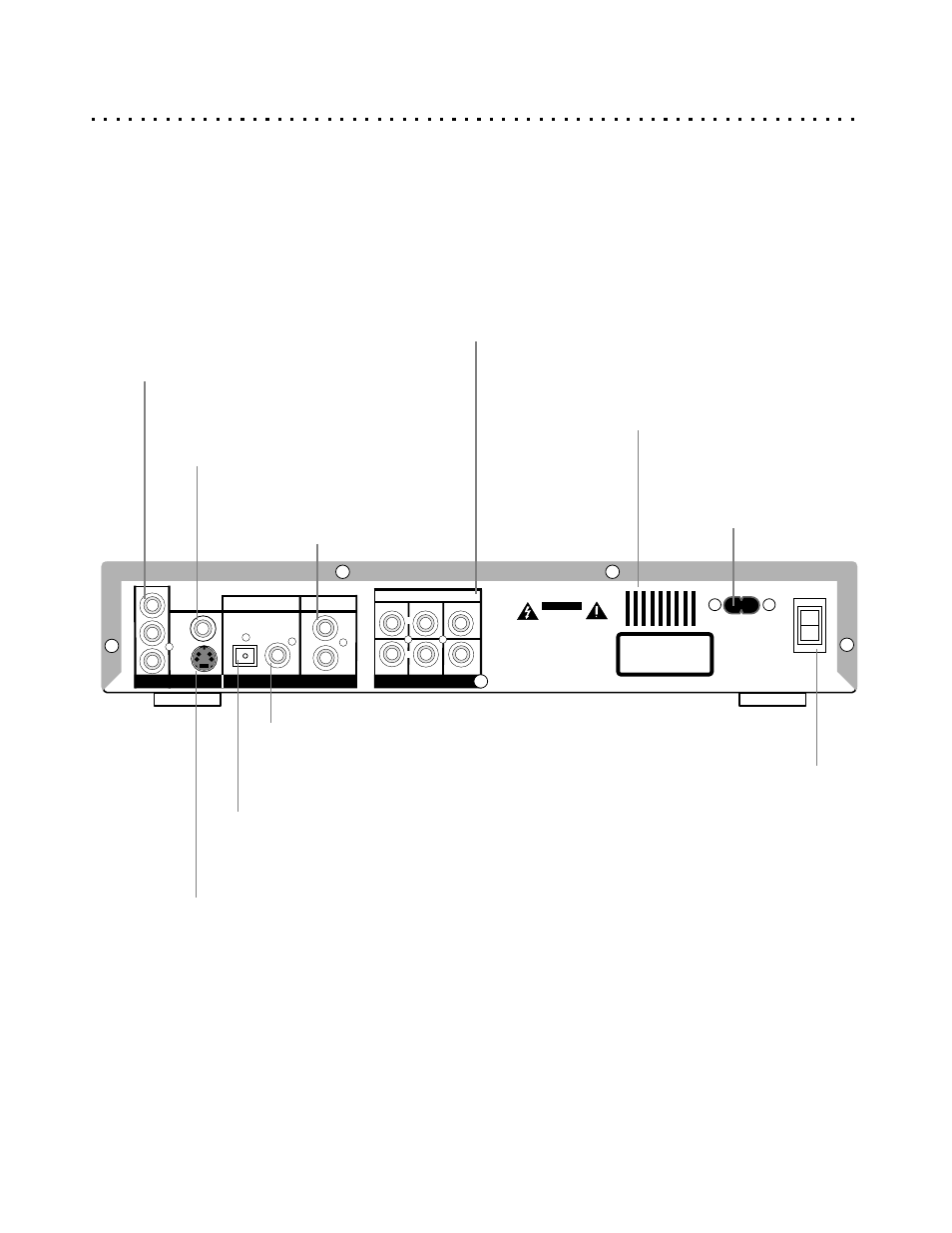 Back panel connectors, Connections on the back panel | CyberHome Entertainment Cyber Home CH-DVD500 User Manual | Page 11 / 38