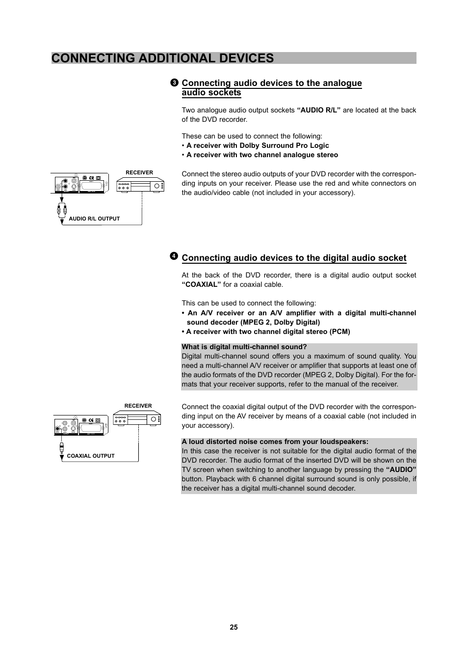 Connecting additional devices | CyberHome Entertainment 1600 User Manual | Page 24 / 83