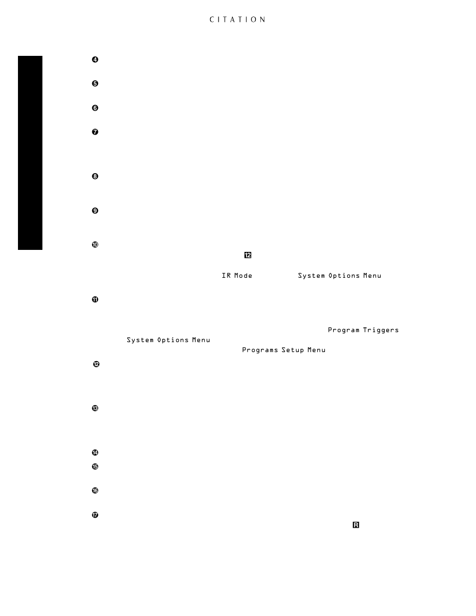 Rear panel connections | Citation Stereo Receiver User Manual | Page 16 / 72