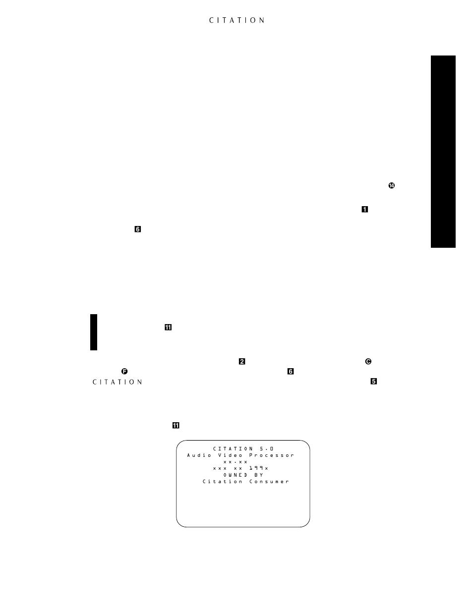 Initial turn-on, System confi guration | Citation Stereo Receiver User Manual | Page 31 / 72