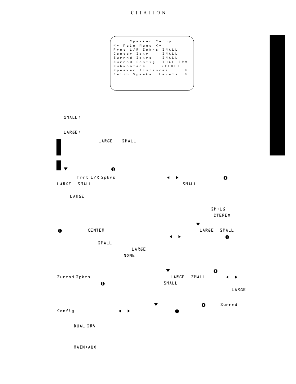 System confi guration | Citation Stereo Receiver User Manual | Page 33 / 72