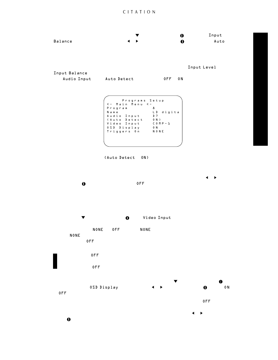 System confi guration | Citation Stereo Receiver User Manual | Page 39 / 72