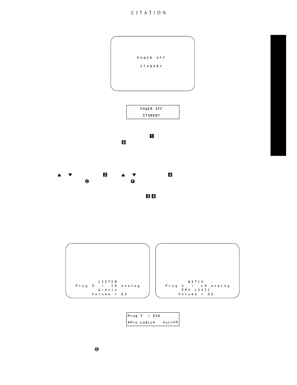 Source selection, Operating the citation 5.0 | Citation Stereo Receiver User Manual | Page 45 / 72