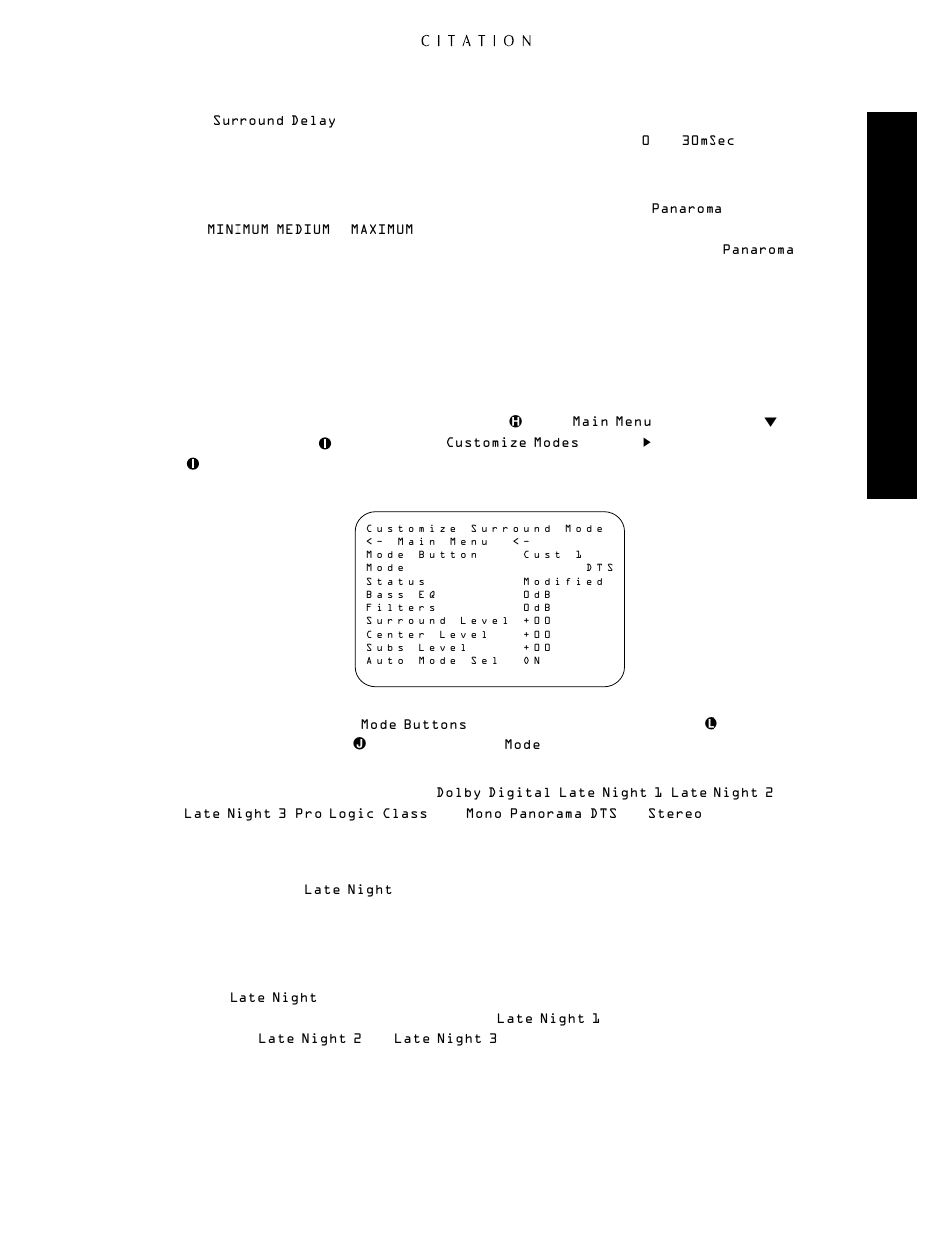 Advanced featur es | Citation Stereo Receiver User Manual | Page 57 / 72