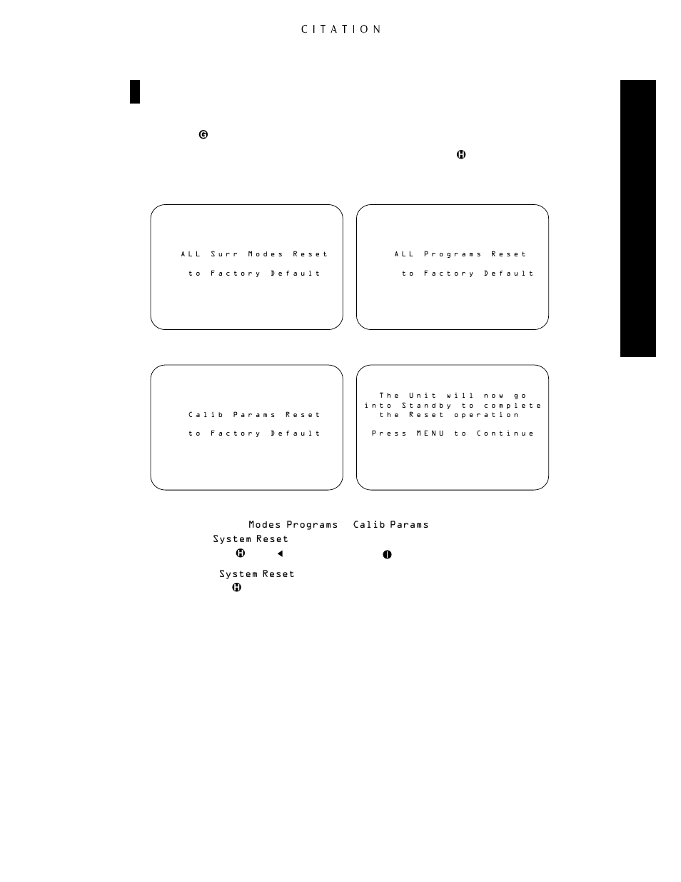 Advanced featur es | Citation Stereo Receiver User Manual | Page 61 / 72