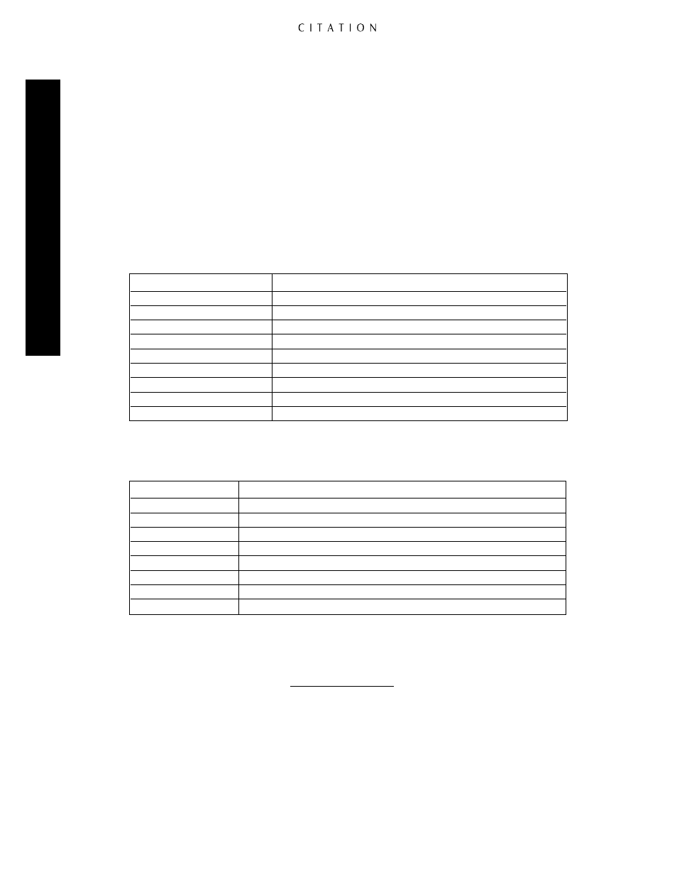 Appendix b user worksheets | Citation Stereo Receiver User Manual | Page 66 / 72