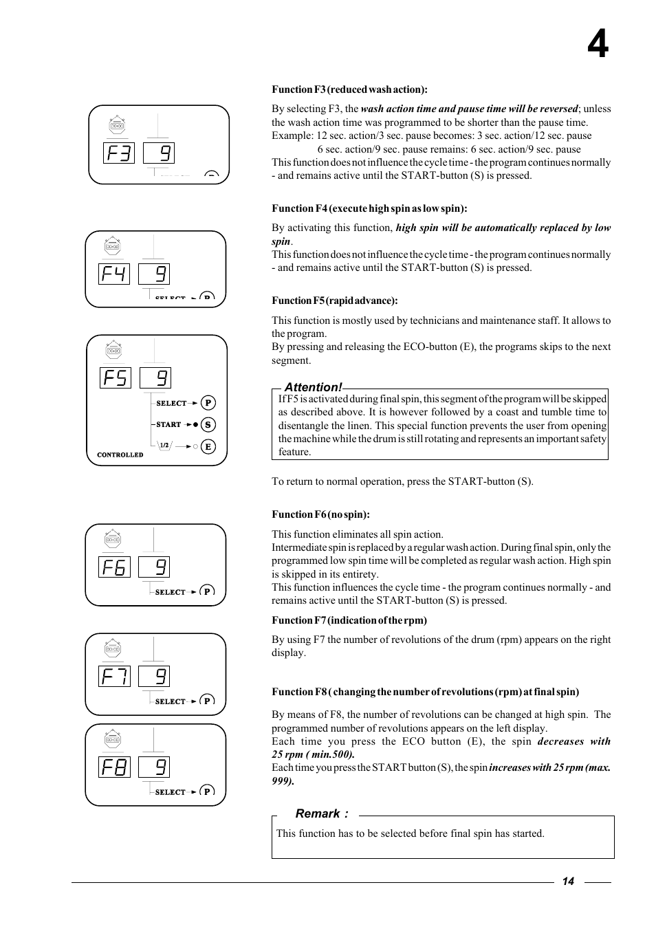 Cissell HF 234 User Manual | Page 14 / 22