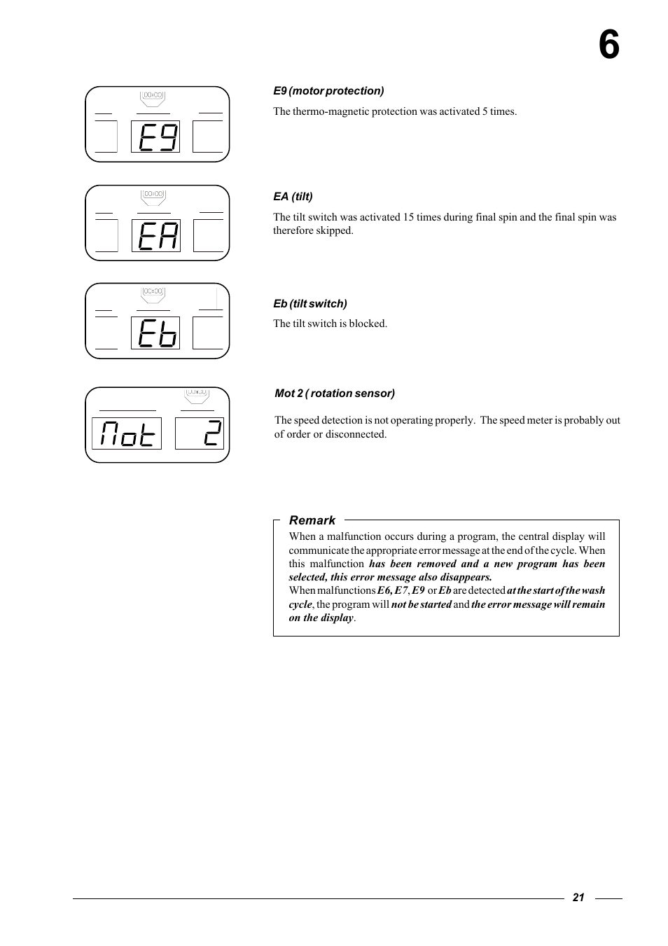 Cissell HF 234 User Manual | Page 21 / 22