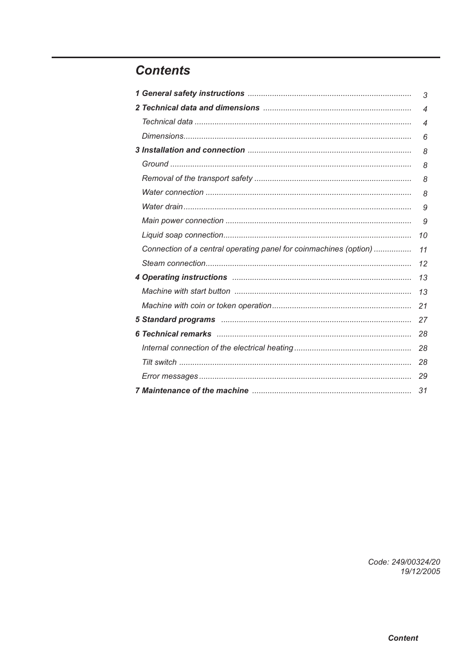 Cissell HF234 User Manual | Page 2 / 32
