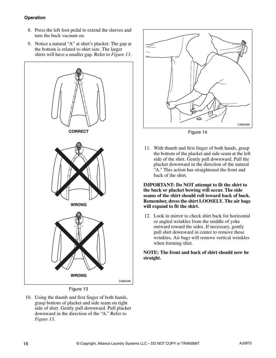 Cissell CAB438C User Manual | Page 18 / 32