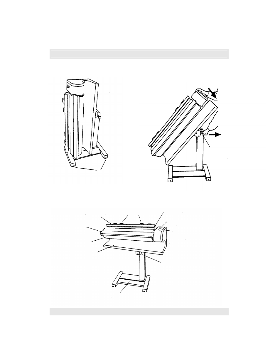 Ironer - overview, Ironer in transport position (folded position), Unfolding the ironer | Ironer in working position | Cissell IPSO RI 800-16 User Manual | Page 13 / 21