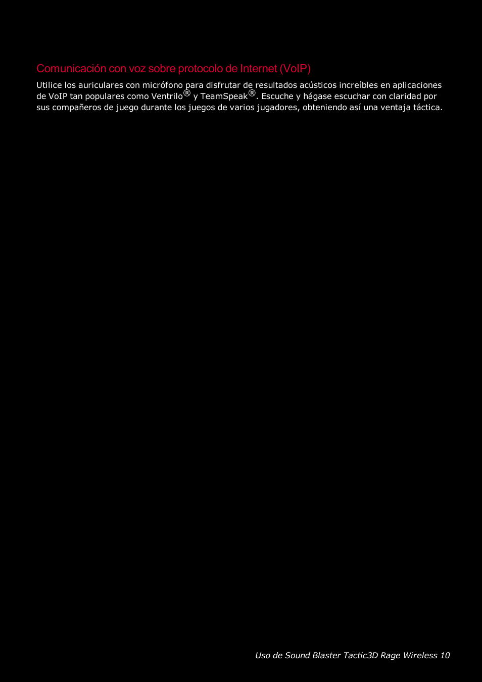 Creative Labs Tactic 3D Rage GH0220A User Manual | Page 11 / 32