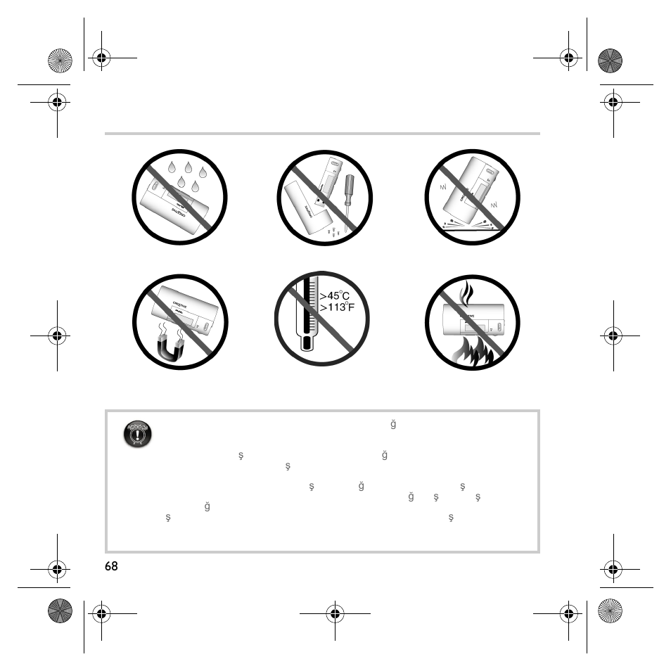 Güvenlik önerisi | Creative Labs MuVo V200 User Manual | Page 70 / 71
