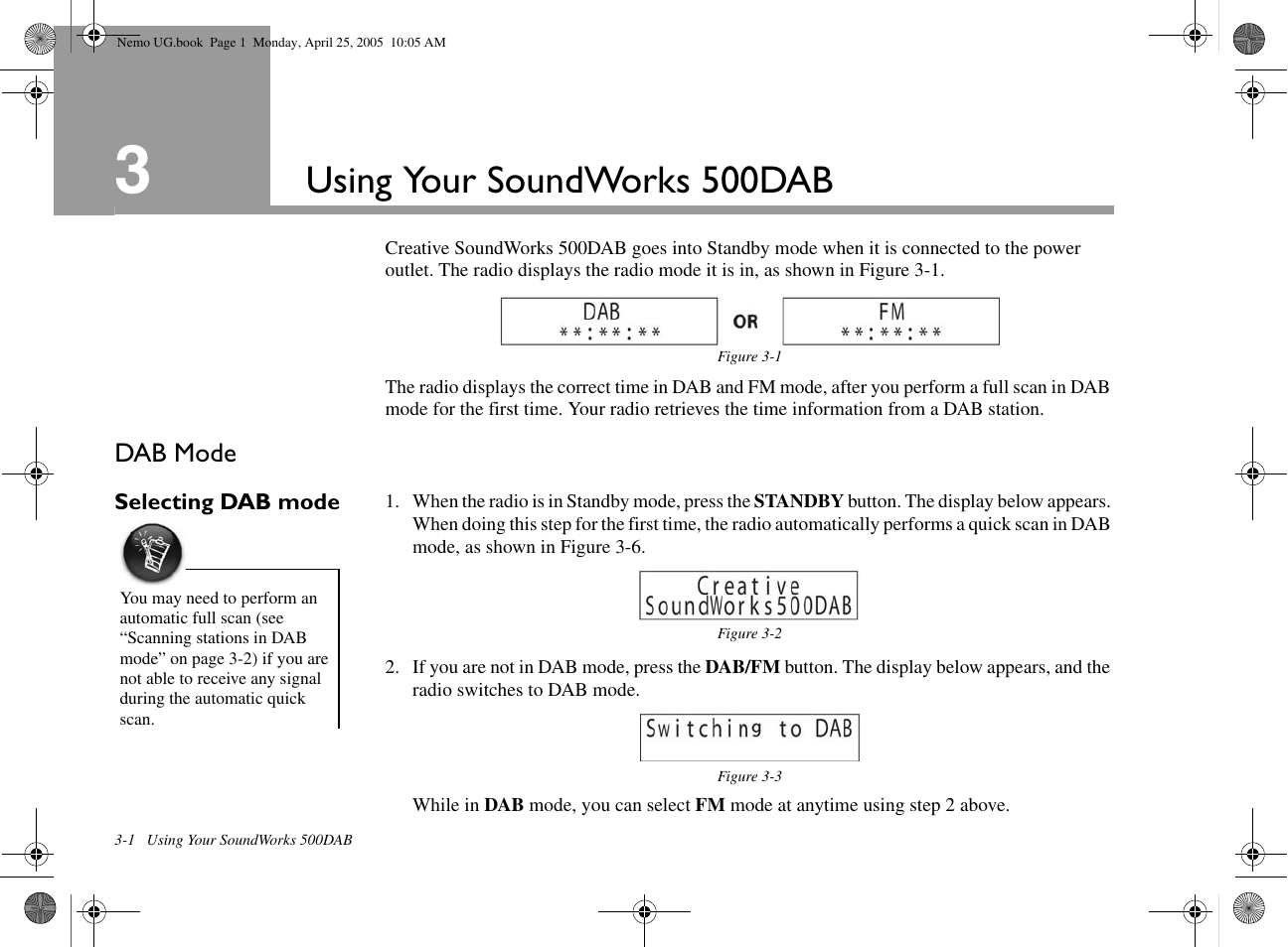 Using your soundworks 500dab | Creative Labs Creative Soundworks 500DAB User Manual | Page 8 / 28