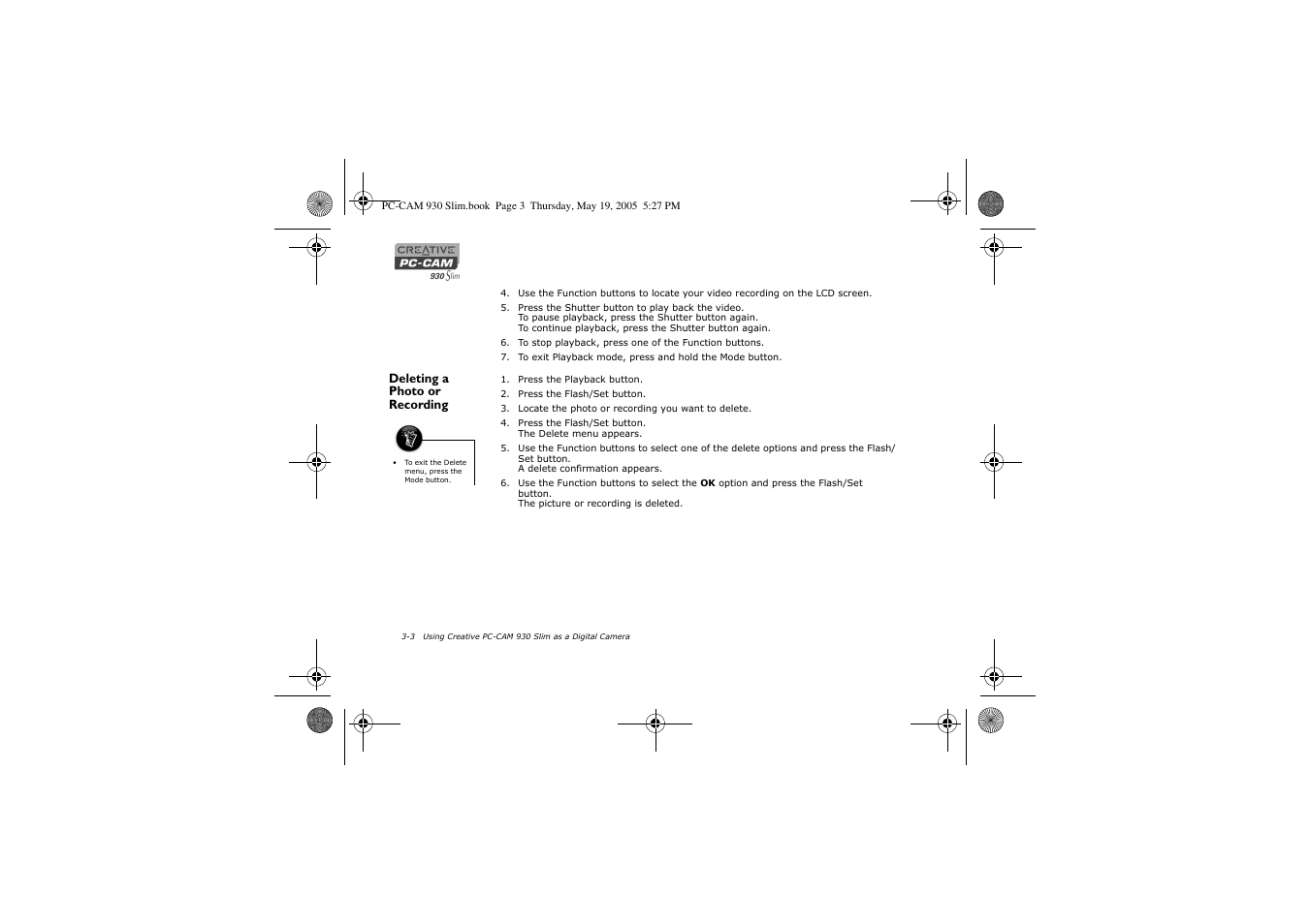 Creative Labs Creative PC-CAM 930 Slim 02VF016000000 User Manual | Page 23 / 47