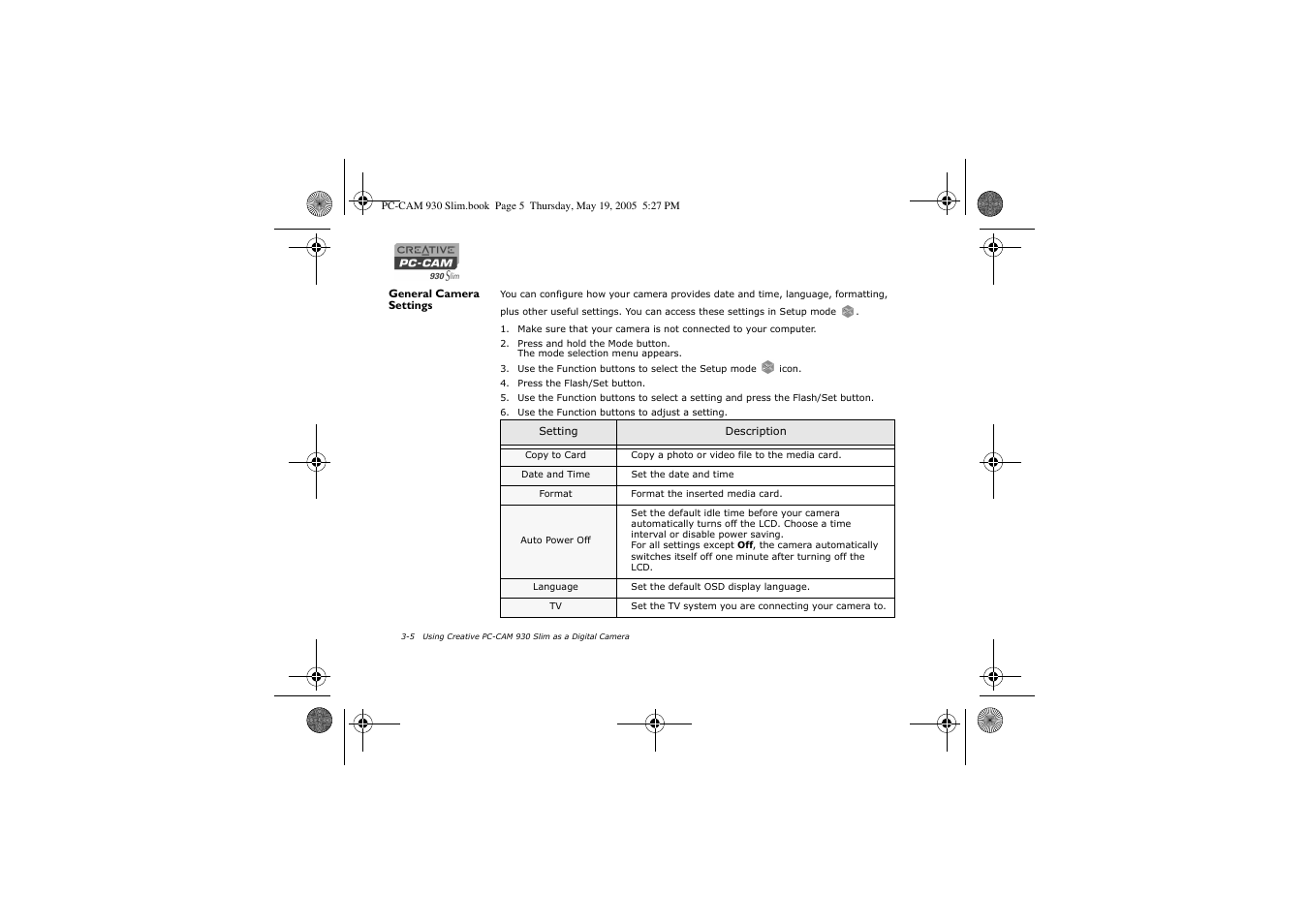 Creative Labs Creative PC-CAM 930 Slim 02VF016000000 User Manual | Page 25 / 47