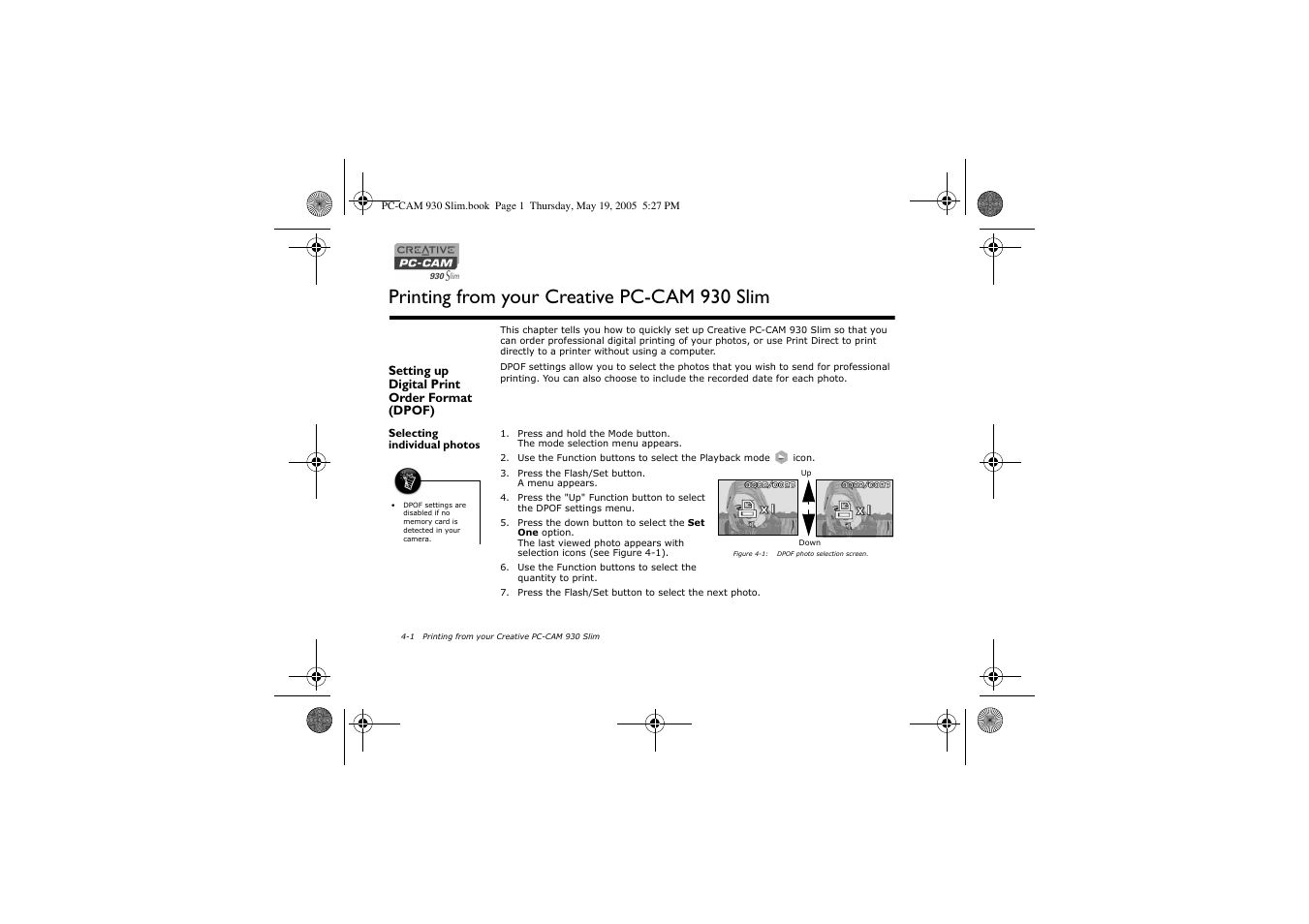 Printing from your creative pc-cam 930 slim | Creative Labs Creative PC-CAM 930 Slim 02VF016000000 User Manual | Page 29 / 47
