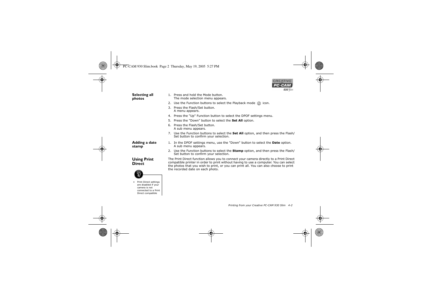 Creative Labs Creative PC-CAM 930 Slim 02VF016000000 User Manual | Page 30 / 47