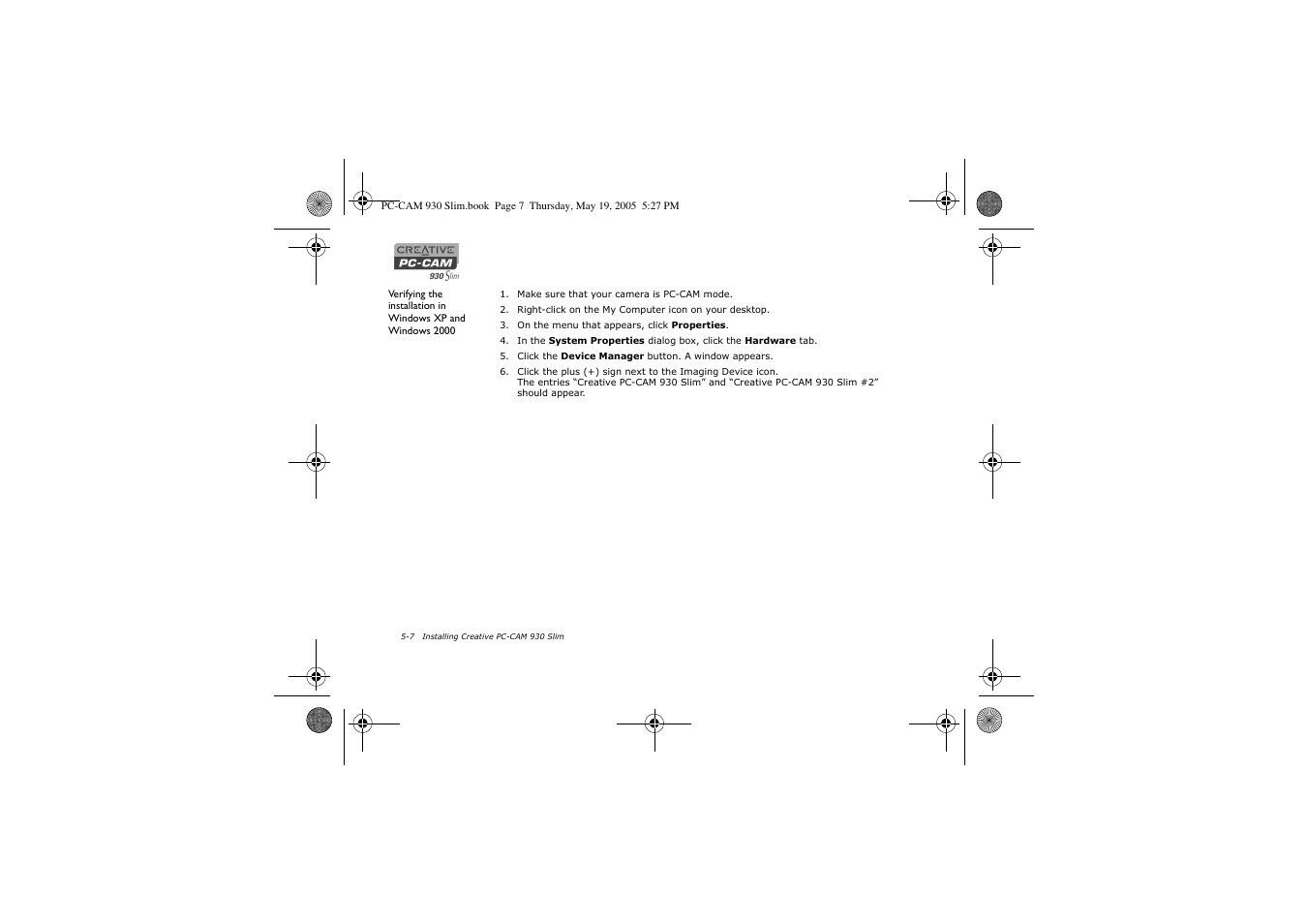 Creative Labs Creative PC-CAM 930 Slim 02VF016000000 User Manual | Page 41 / 47