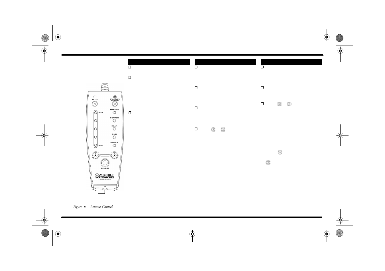 Using the wired remote control | Creative Labs Creative MegaWorks THX 5.1 550 User Manual | Page 6 / 9