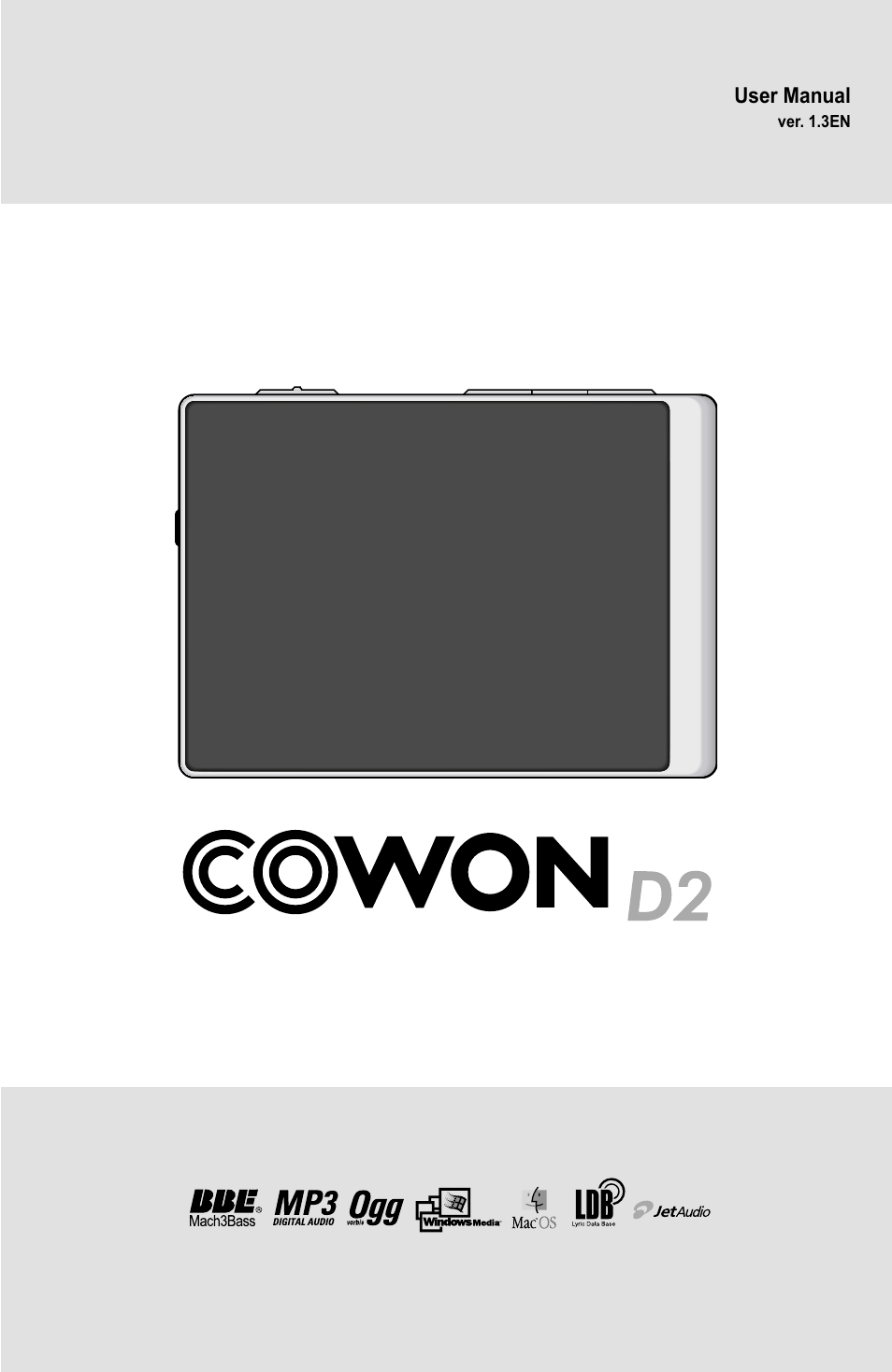 Cowon Systems D2 User Manual | 17 pages