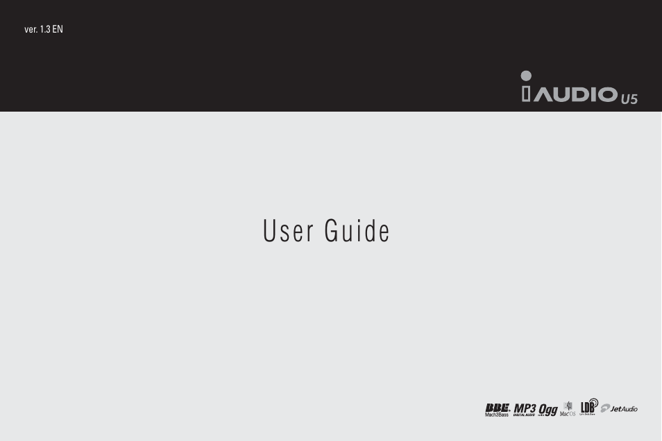 Cowon Systems iAUDIO U5 User Manual | 40 pages
