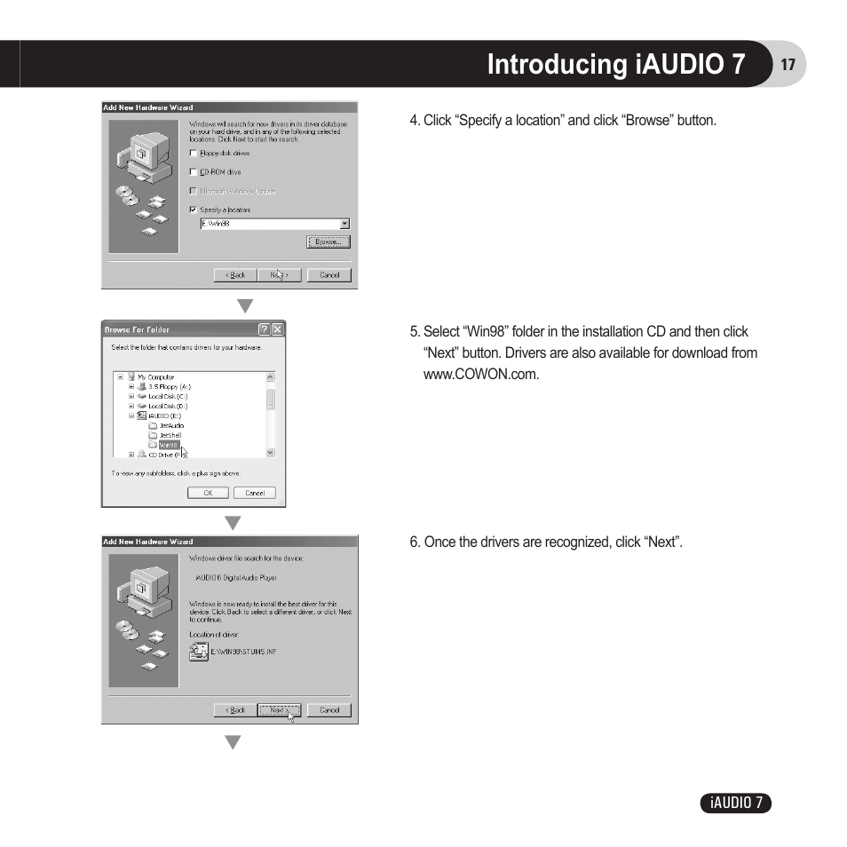 Introducing iaudio 7 | Cowon Systems 7 User Manual | Page 17 / 48