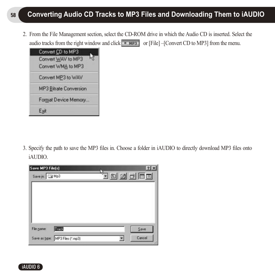 Cowon Systems 6 User Manual | Page 58 / 62