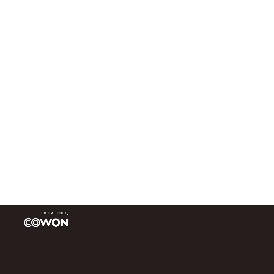 Cowon Systems 6 User Manual | Page 62 / 62