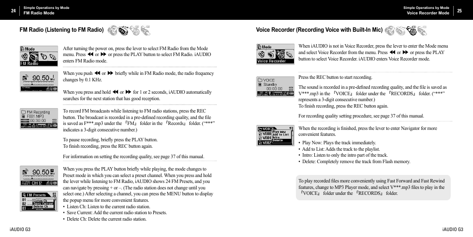 Cowon Systems iAUDIO G3 User Manual | Page 13 / 38