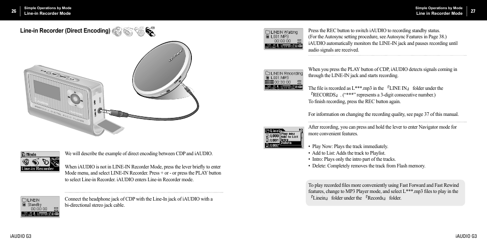 Cowon Systems iAUDIO G3 User Manual | Page 14 / 38