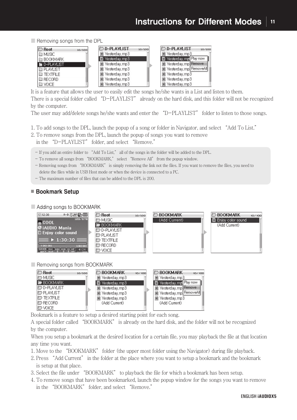 Cowon Systems cell phone User Manual | Page 11 / 20