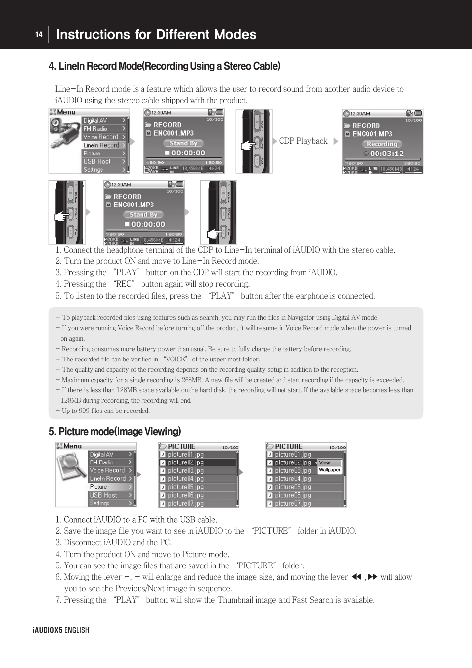 Cowon Systems cell phone User Manual | Page 14 / 20