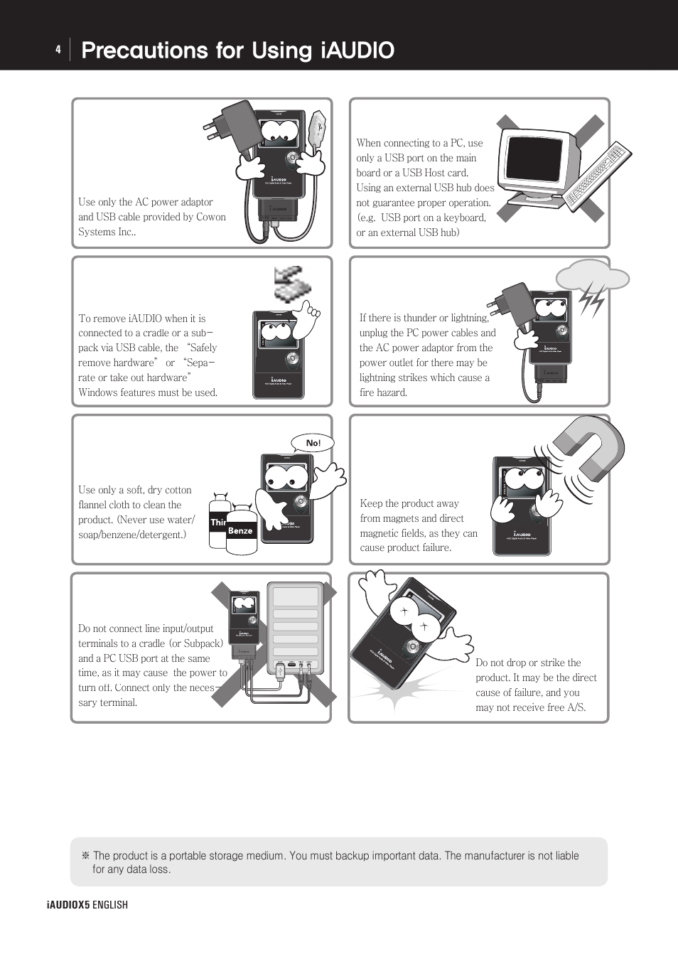 Cowon Systems cell phone User Manual | Page 4 / 20
