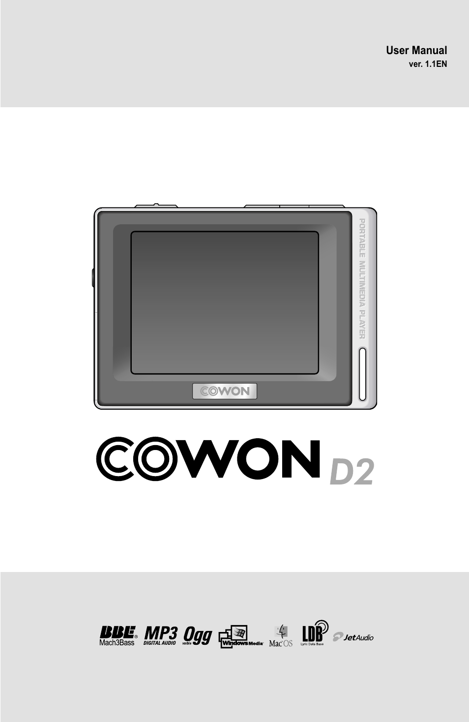 Cowon Systems COWON D2 User Manual | 17 pages