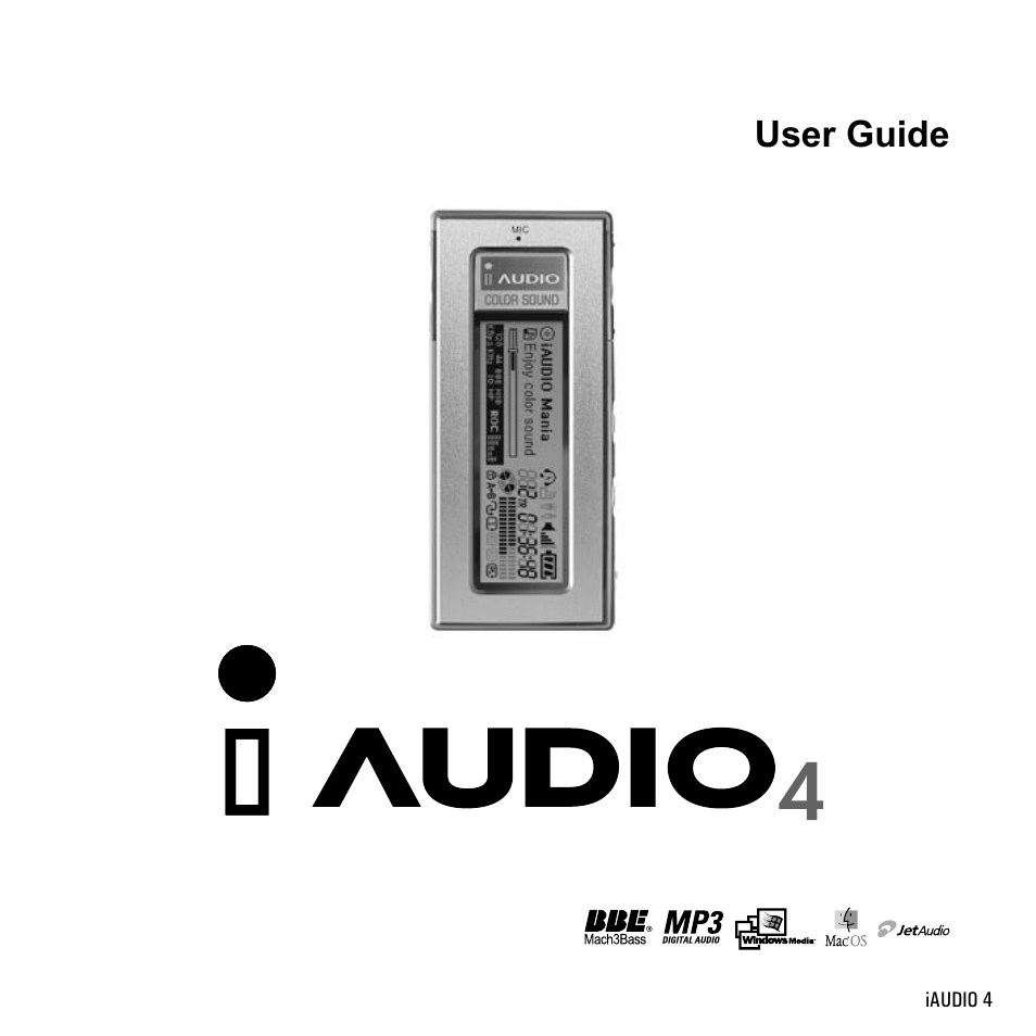User guide | Cowon Systems IAUDIO 4 User Manual | Page 3 / 73