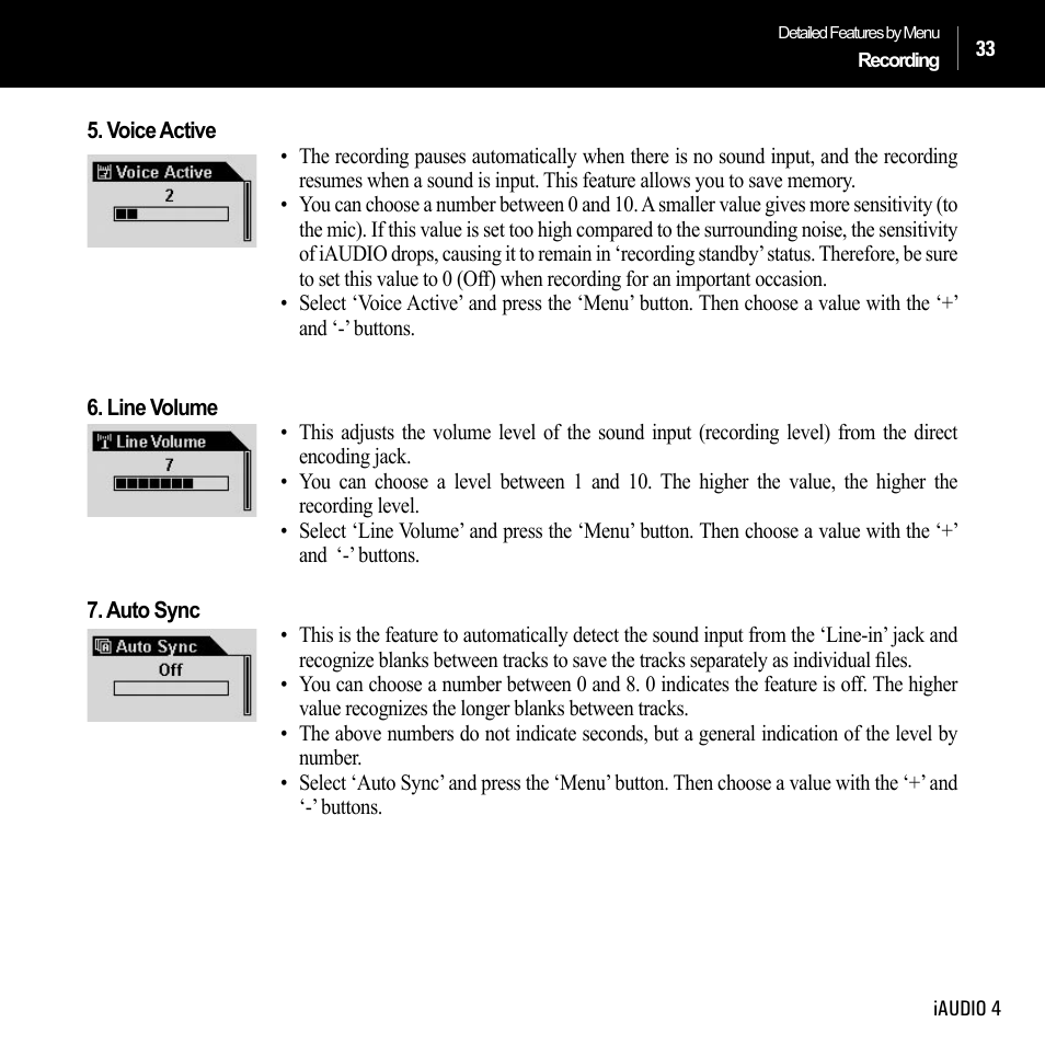 Cowon Systems IAUDIO 4 User Manual | Page 33 / 73