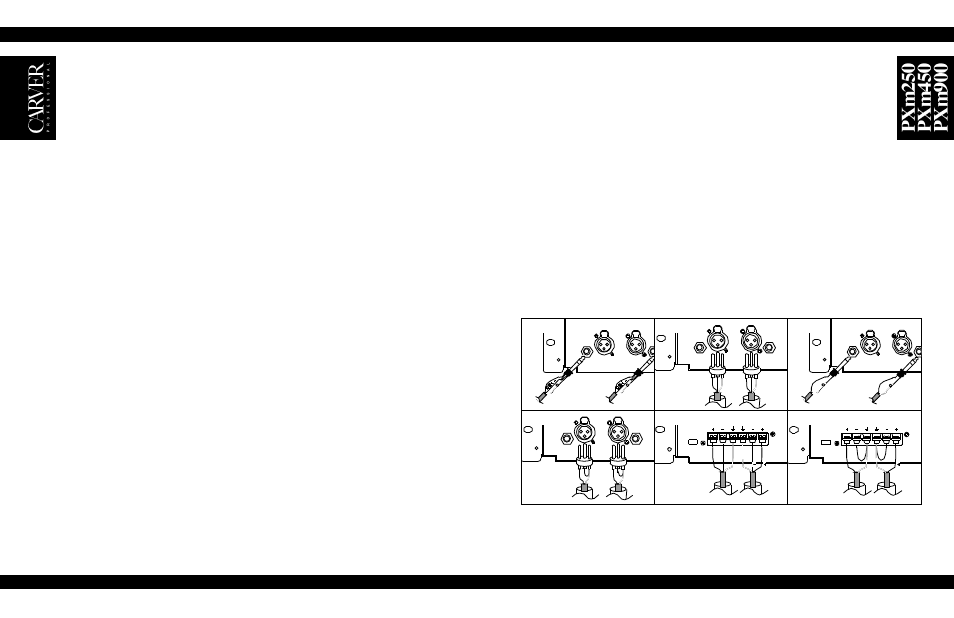 Installation and operation, Standard version, Installation | Figure a, Figure b figure c figure d figure e figure f | Carver pxm250 User Manual | Page 12 / 20