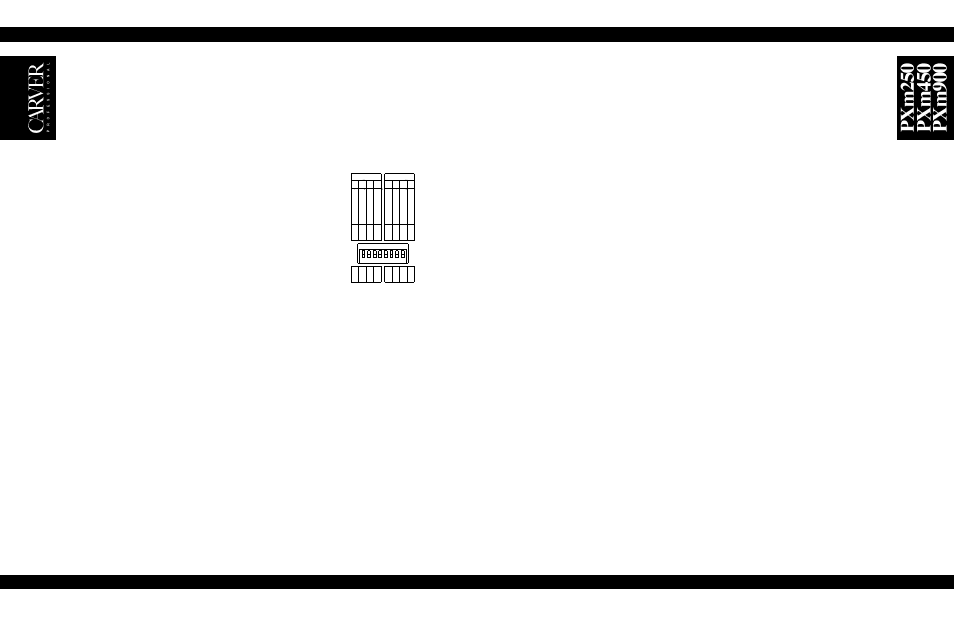 Dip switch | Carver pxm250 User Manual | Page 15 / 20