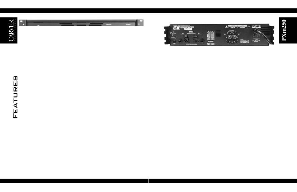 Pxm250 | Carver pxm250 User Manual | Page 5 / 20