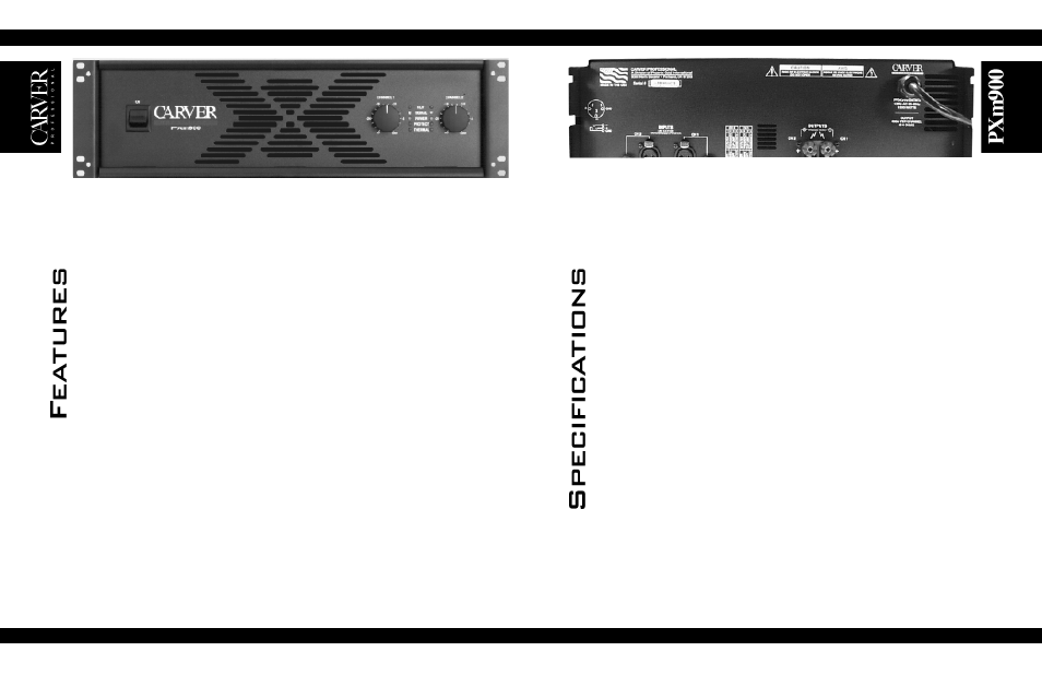 Pxm900 -8, Pxm900 | Carver pxm250 User Manual | Page 8 / 20