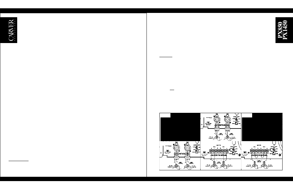 Installation | Carver px1450 User Manual | Page 10 / 19
