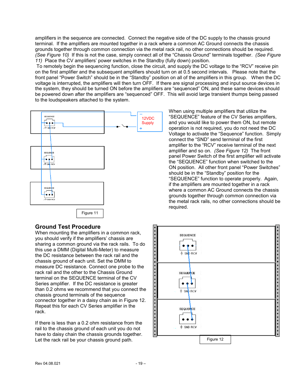 Ground test procedure | Carver CV Series User Manual | Page 19 / 27