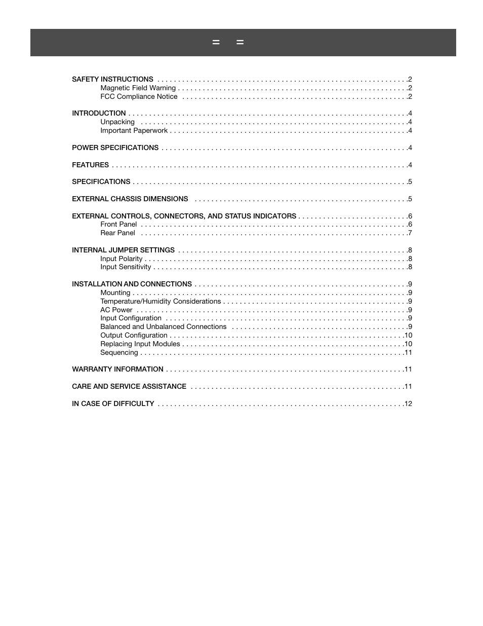 Carver ZR1000 User Manual | Page 3 / 12