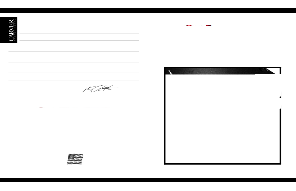Carver pm420 User Manual | 20 pages