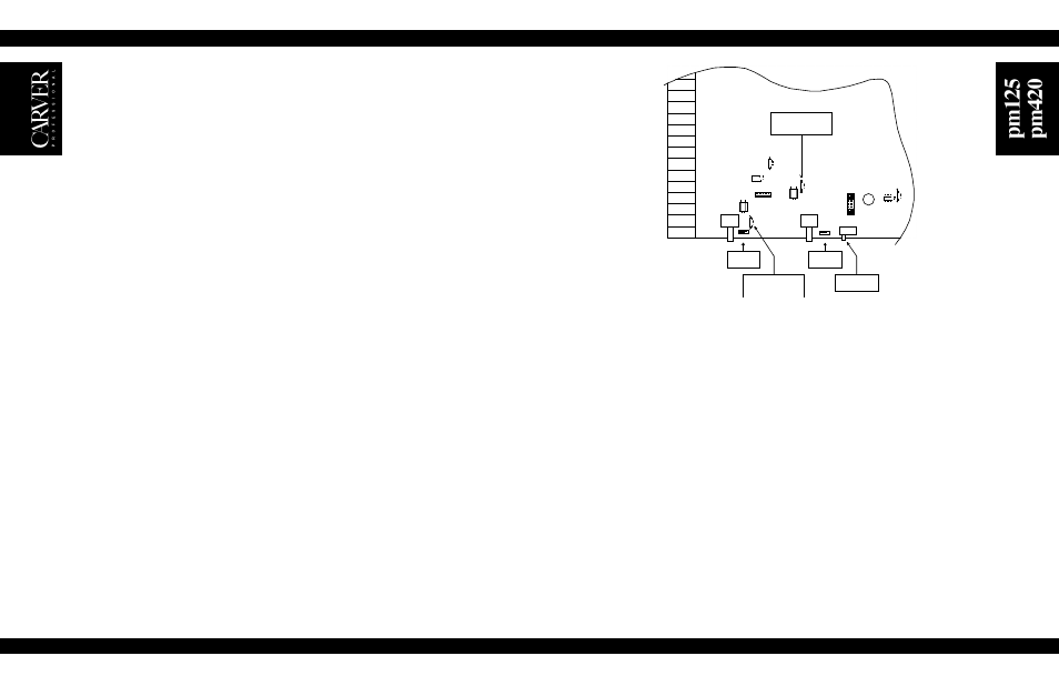 Operating tips, Using the pm125/pm420, Servicing instructions | Stereo /mono switch, Level defeat jumpers, Input sensitivity modification, Input polarity, Clipping eliminator activation, Figure 8 | Carver pm420 User Manual | Page 14 / 20