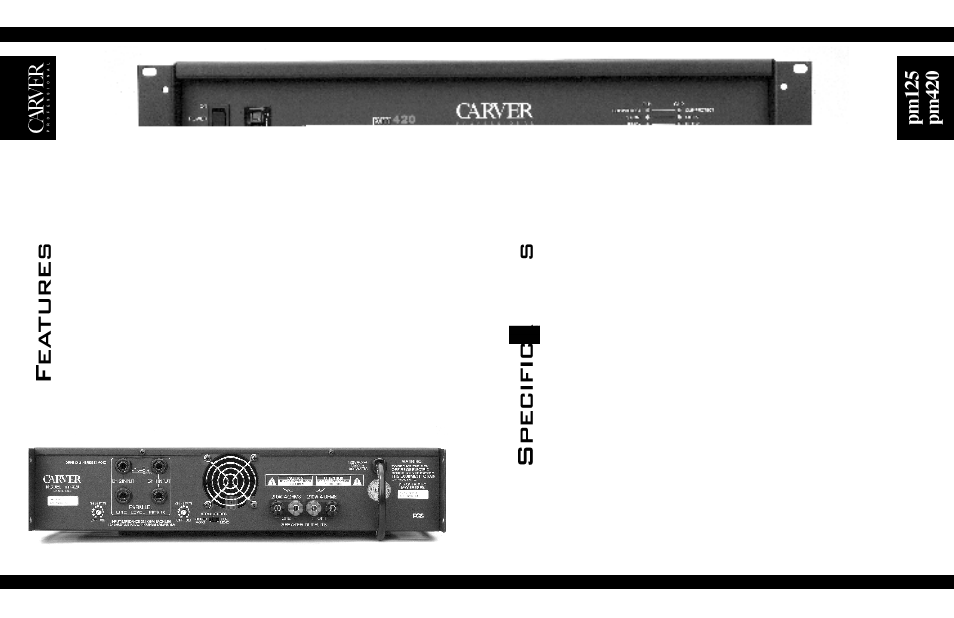 Pm420 | Carver pm420 User Manual | Page 7 / 20