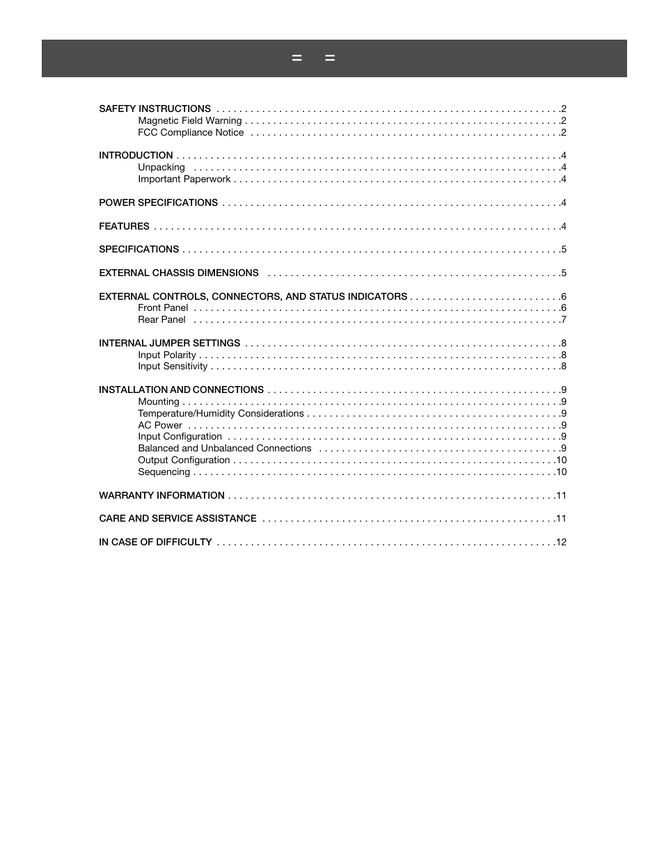 Carver ZR500 User Manual | Page 3 / 12